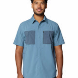 Camisa Manga Corta Hombre Trail Sender Azul Mountain Hardwear