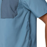 Camisa Manga Corta Hombre Trail Sender Azul Mountain Hardwear