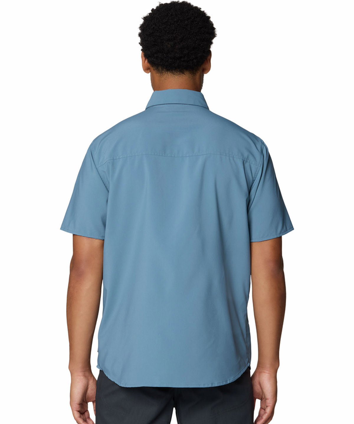 Camisa Manga Corta Hombre Trail Sender Azul Mountain Hardwear