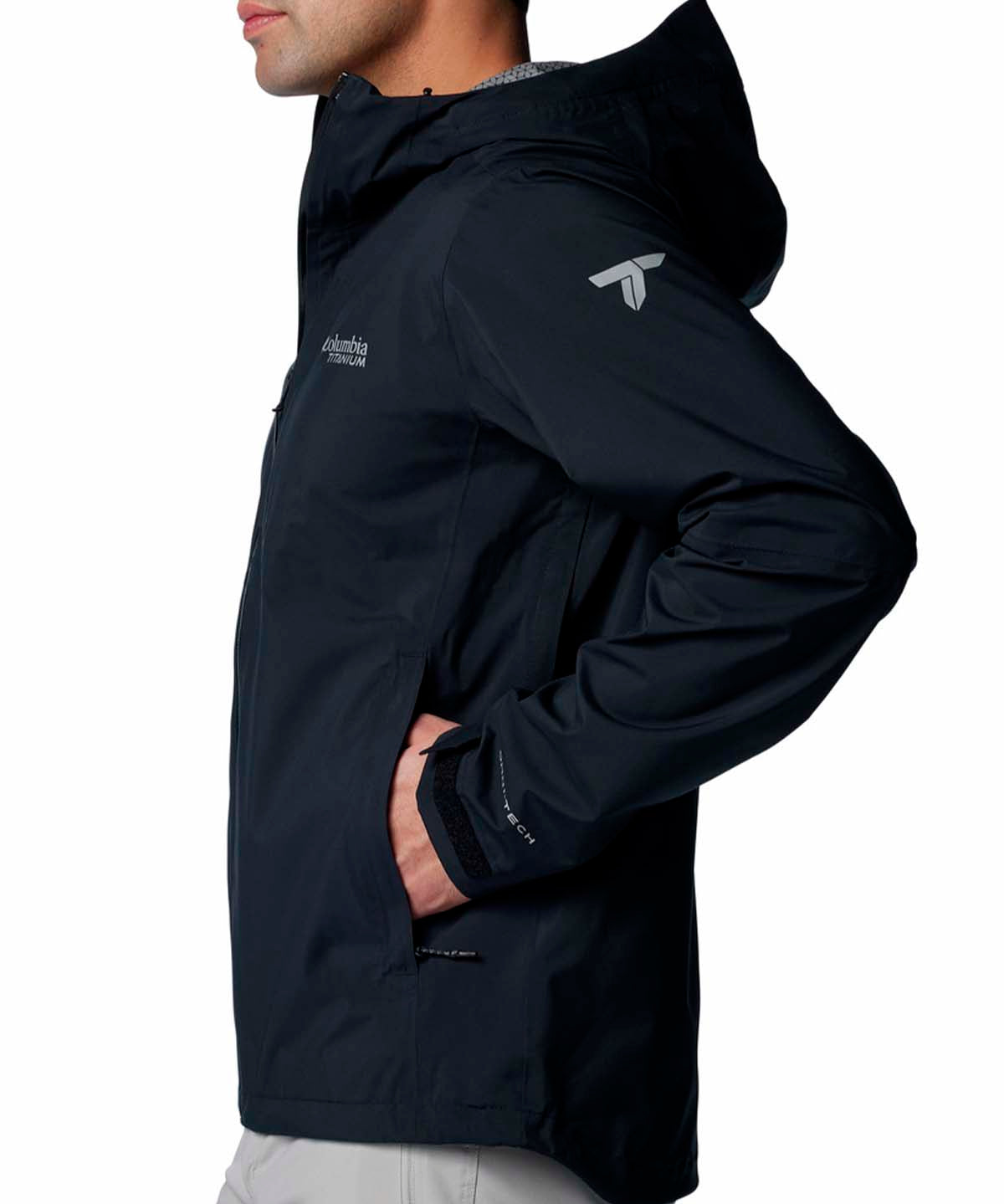 Cortaviento Hombre Ampli-Dry II Shell Negro Columbia