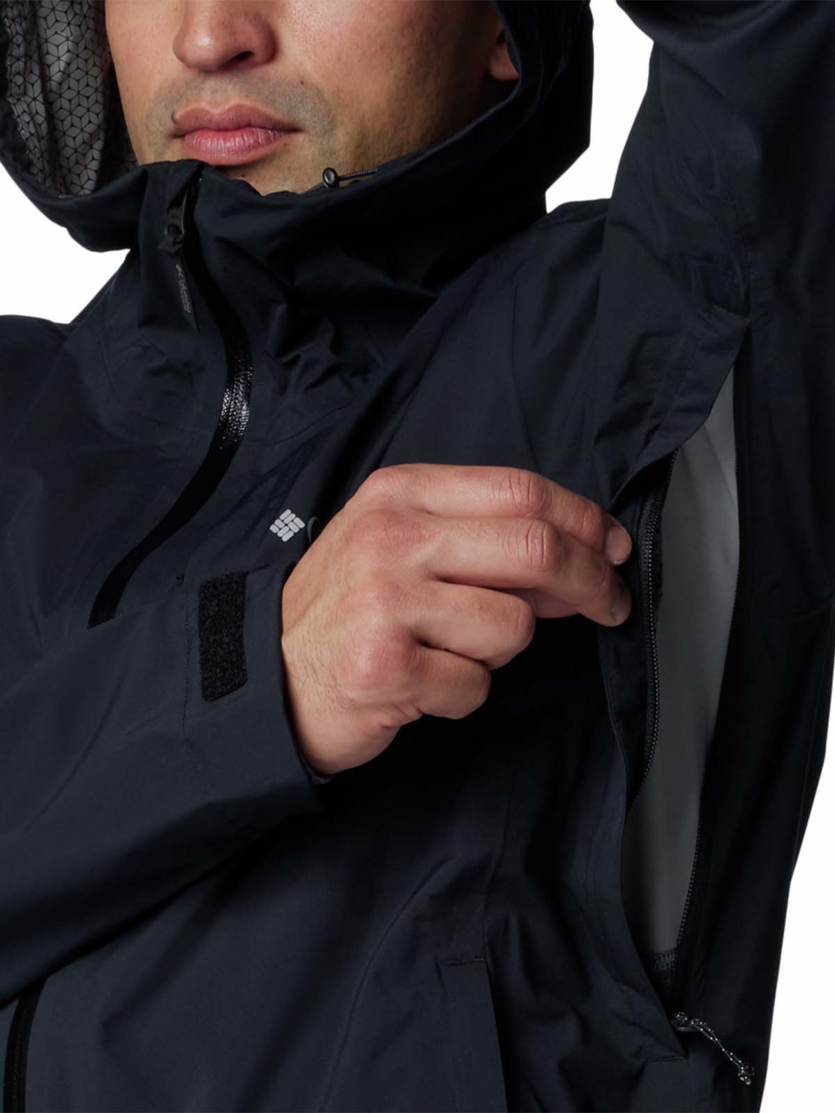 Cortaviento Hombre Ampli-Dry II Shell Negro Columbia
