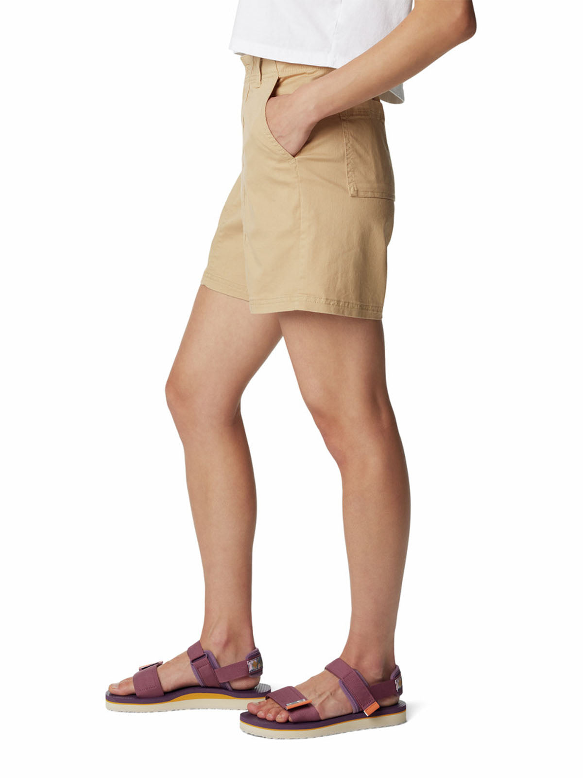 Short Mujer Calico Basin Cotton Beige Columbia