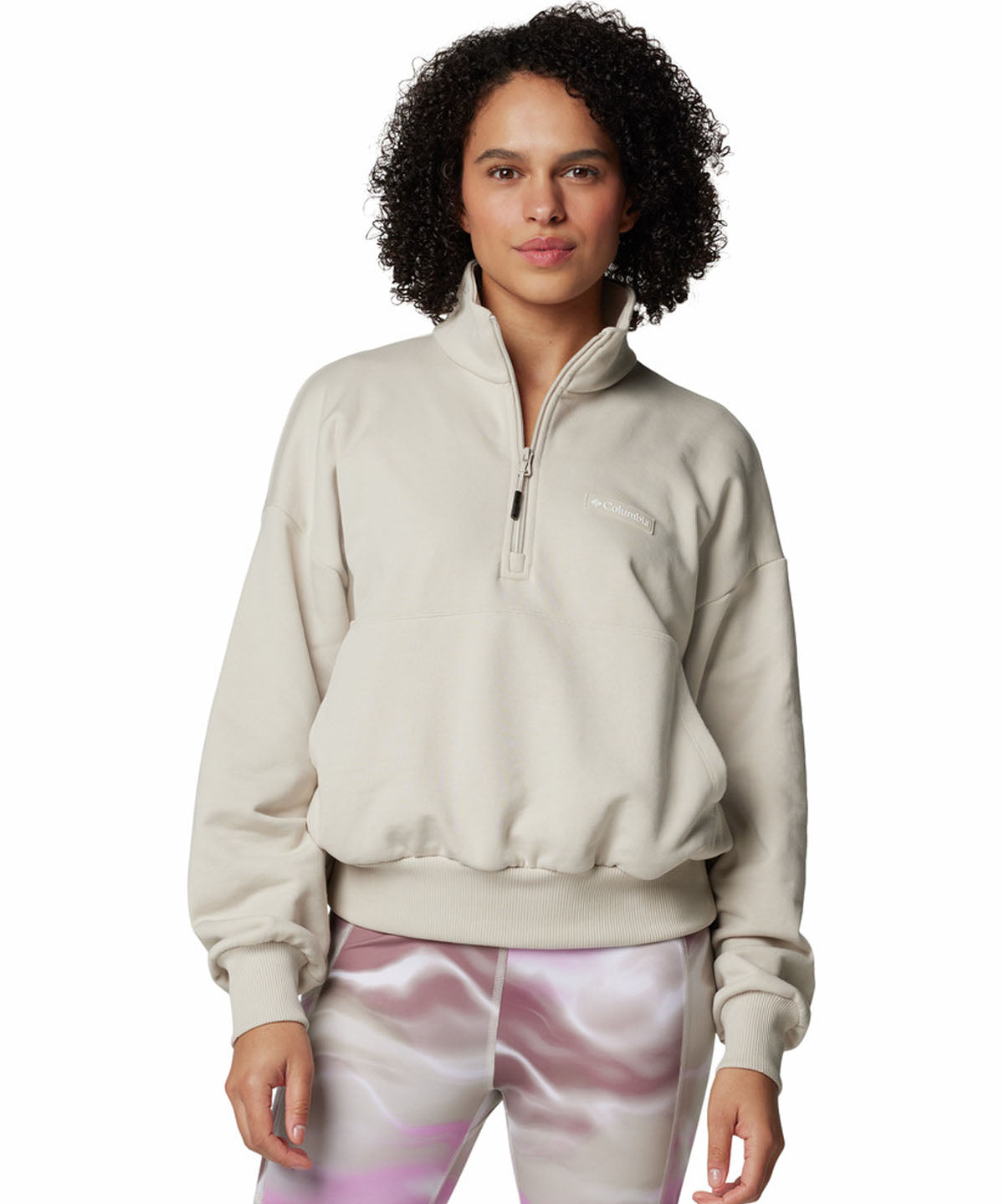 Polerón Mujer Marble Canyon Quart Beige Columbia