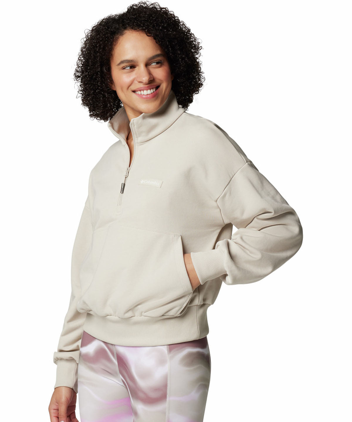 Polerón Mujer Marble Canyon Quart Beige Columbia