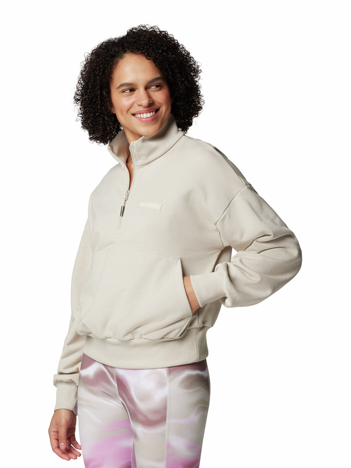 Polerón Mujer Marble Canyon Quart Beige Columbia