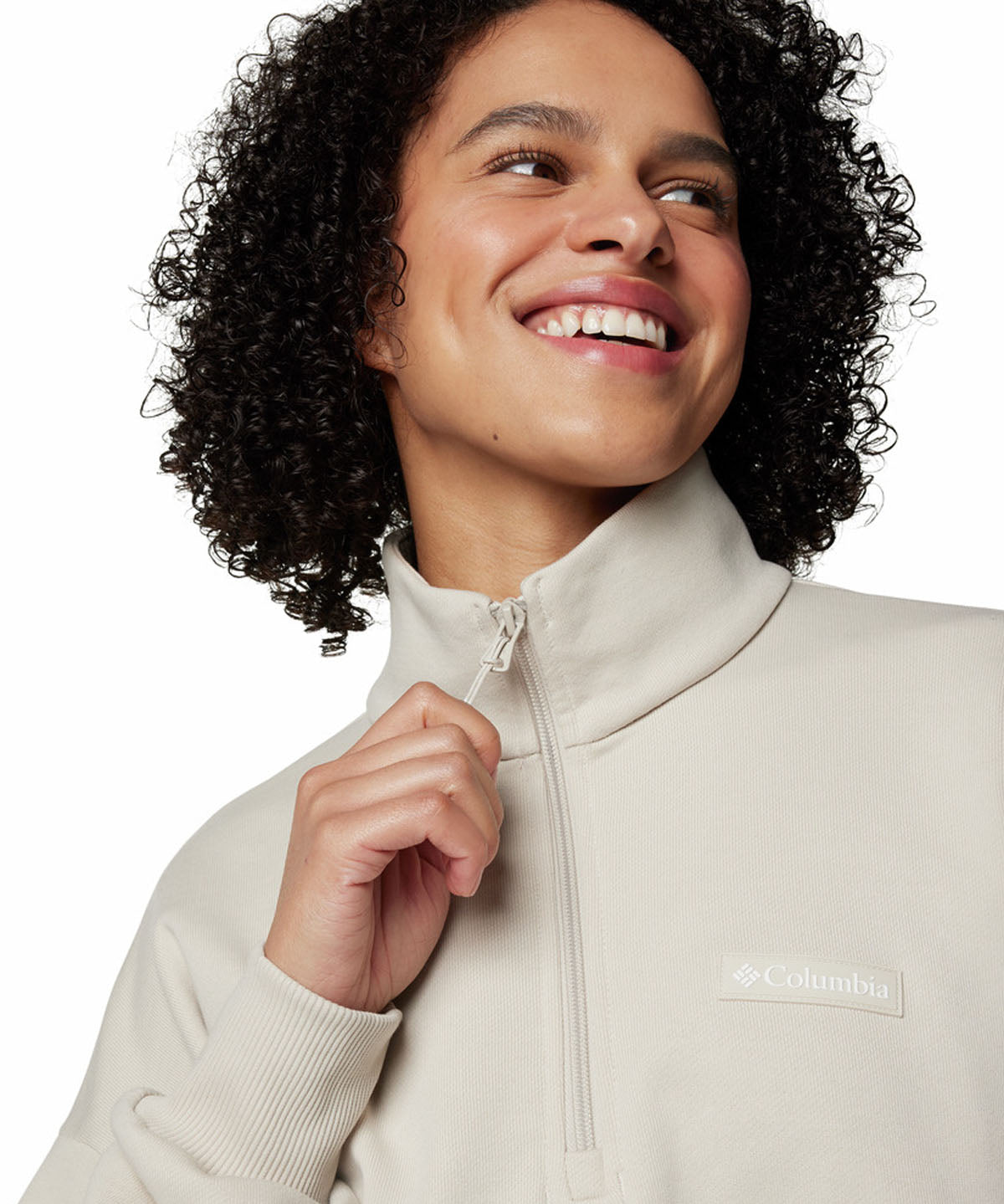 Polerón Mujer Marble Canyon Quart Beige Columbia