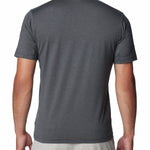 Polera Manga Corta Hombre Tech Trail Crew Neck Gris Columbia