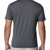 Polera Manga Corta Hombre Tech Trail Crew Neck Gris Columbia