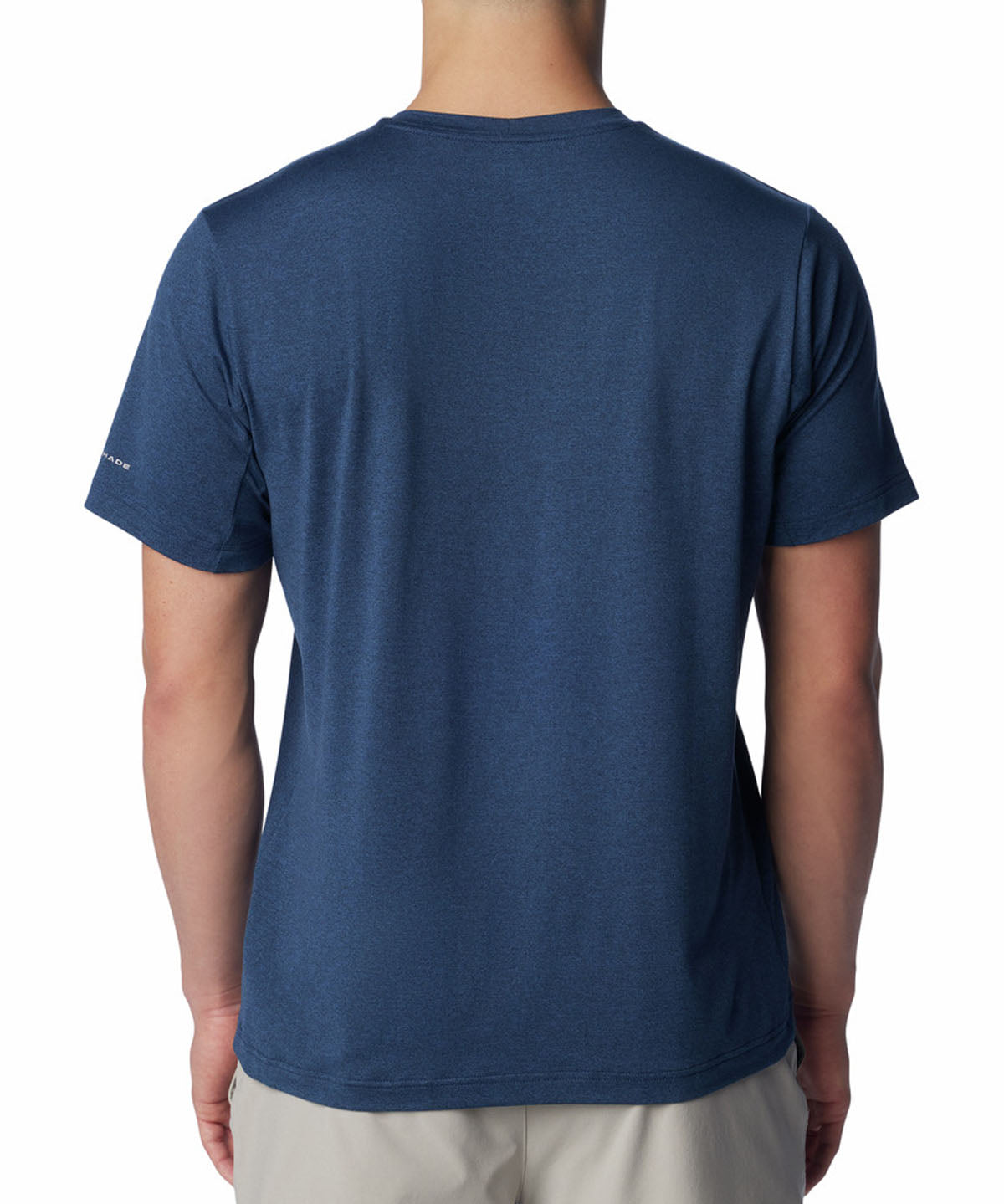 Polera Manga Corta Hombre Tech Trail Crew Neck Azul Columbia