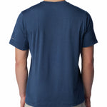 Polera Manga Corta Hombre Tech Trail Crew Neck Azul Columbia