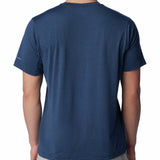 Polera Manga Corta Hombre Tech Trail Crew Neck Azul Columbia
