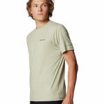 Polera Manga Corta Hombre Tech Trail Crew Neck Verde Columbia