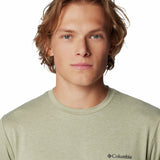 Polera Manga Corta Hombre Tech Trail Crew Neck Verde Columbia