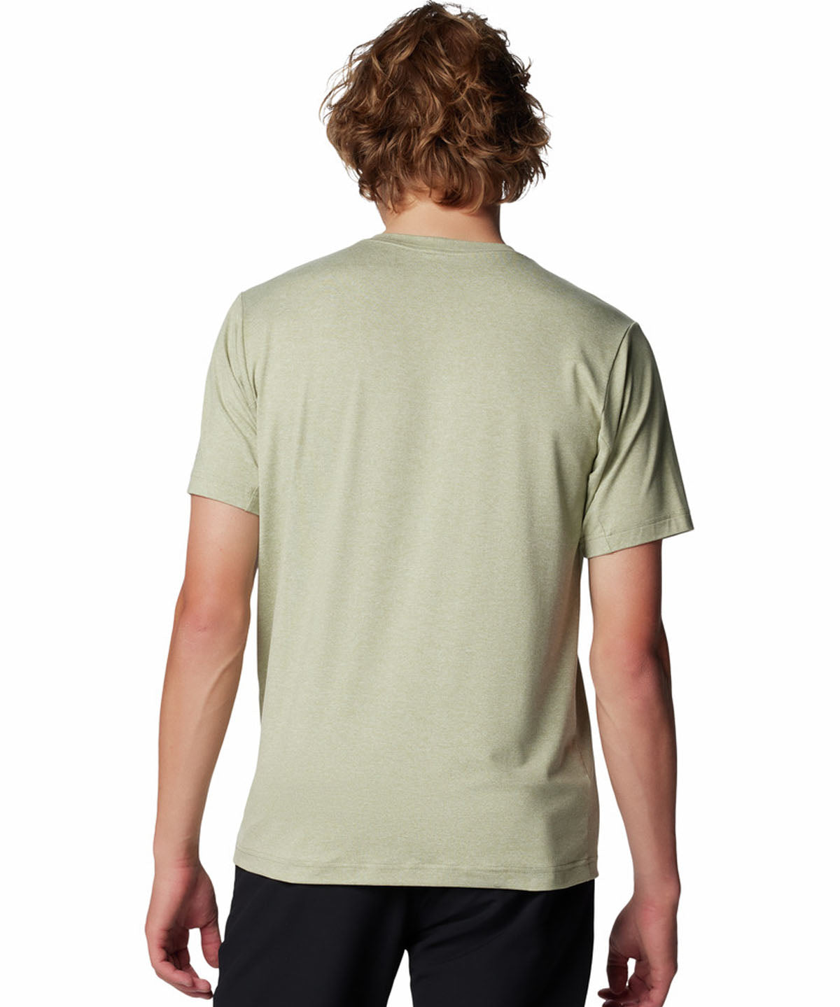 Polera Manga Corta Hombre Tech Trail Crew Neck Verde Columbia