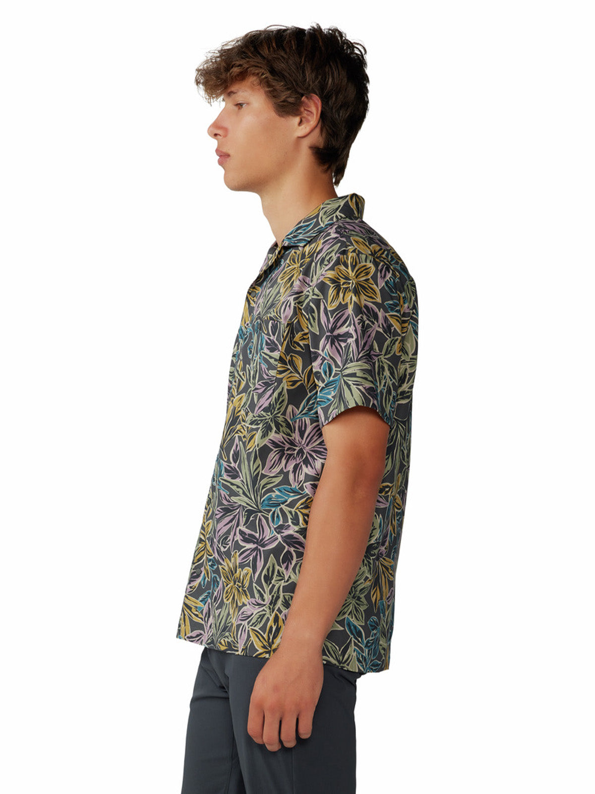 Camisa Manga Corta Hombre Trail Sender Gris Mountain Hardwear