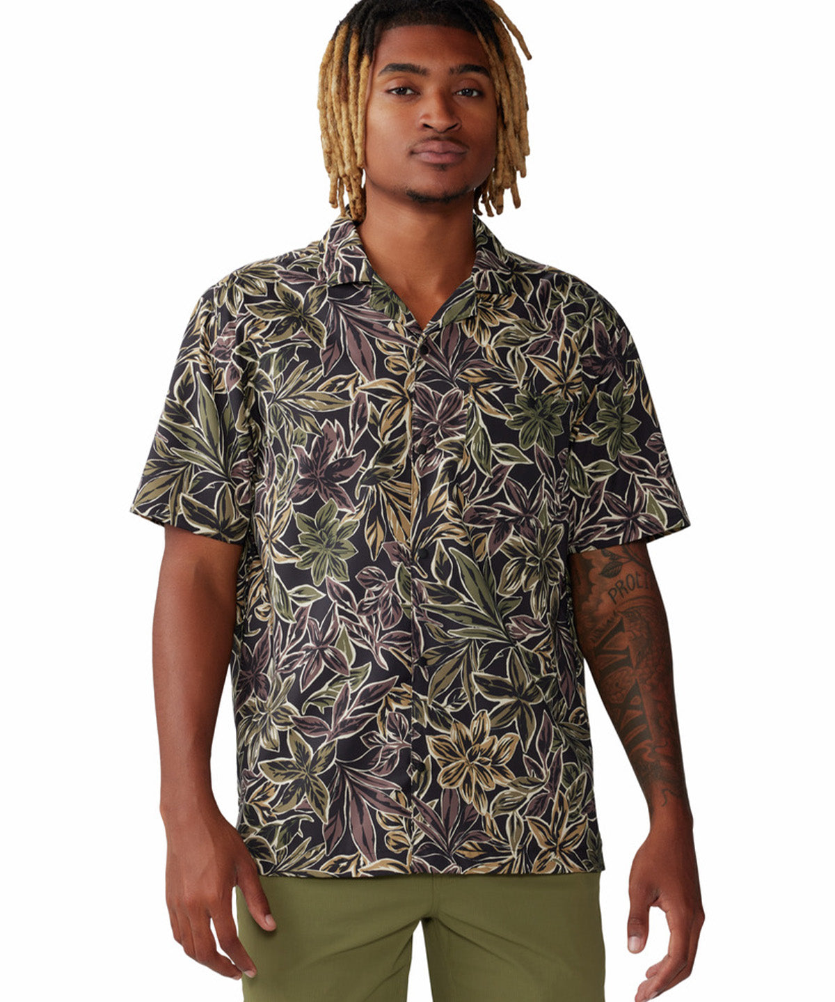 Camisa Manga Corta Hombre Trail Sender Negro Mountain Hardwear