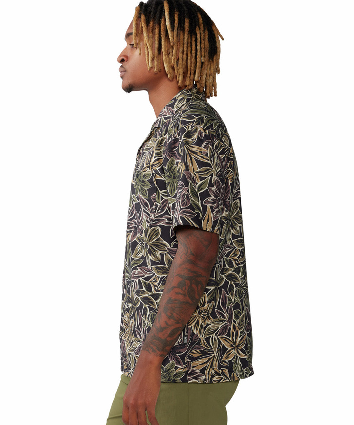 Camisa Manga Corta Hombre Trail Sender Negro Mountain Hardwear