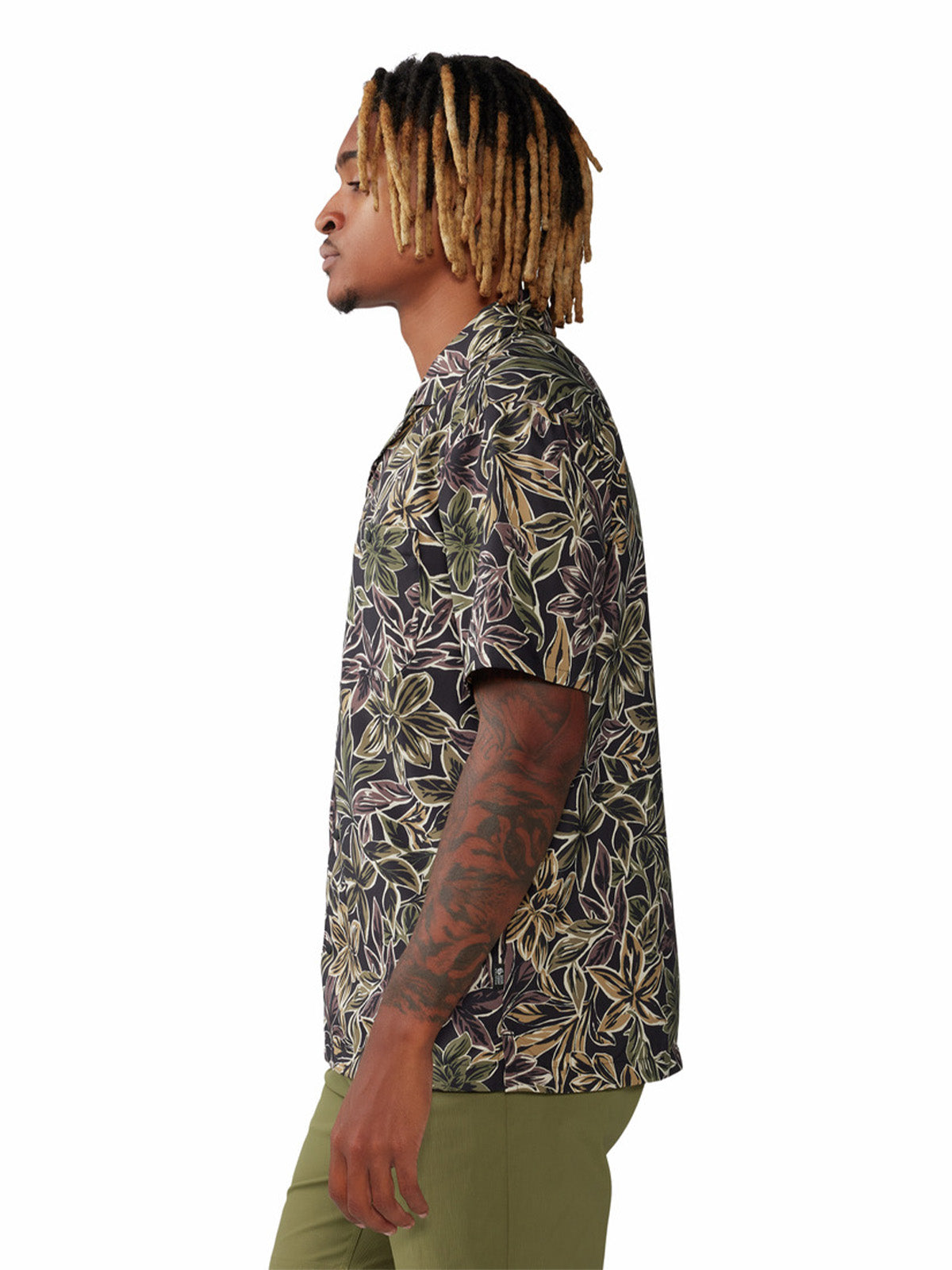 Camisa Manga Corta Hombre Trail Sender Negro Mountain Hardwear