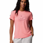 Polera Manga Corta Mujer Sloan Ridge Graphic Rojo Columbia