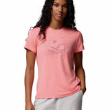 Polera Manga Corta Mujer Sloan Ridge Graphic Rojo Columbia