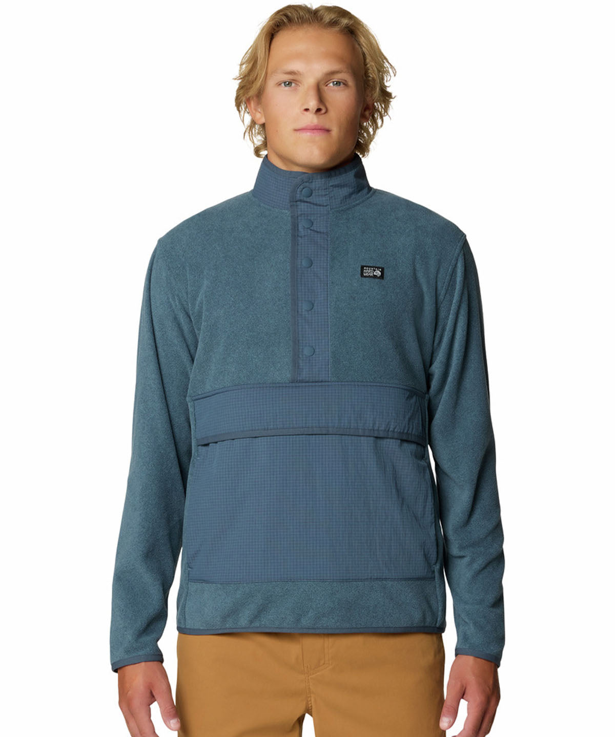 Polar Hombre Microchill Snap Pullover Azul Mountain Hardwear