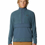 Polar Hombre Microchill Snap Pullover Azul Mountain Hardwear