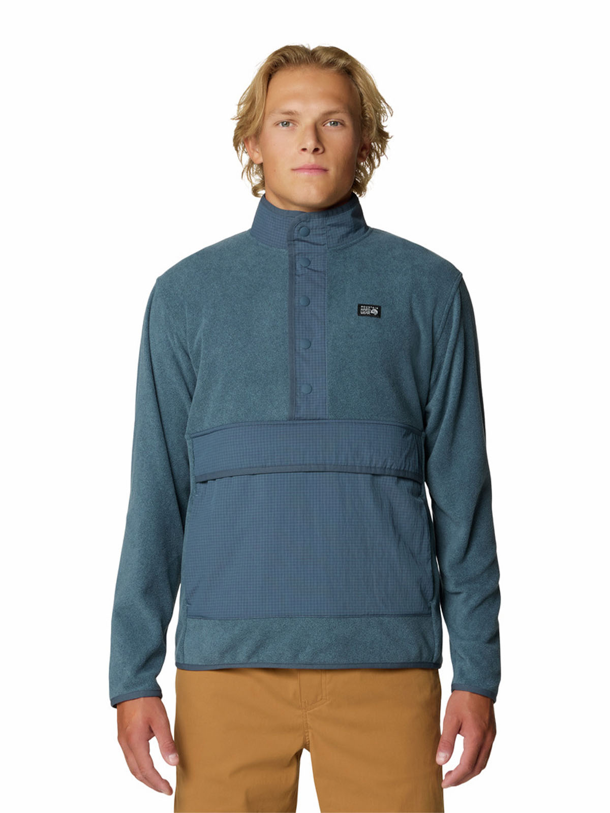 Polar Hombre Microchill Snap Pullover Azul Mountain Hardwear
