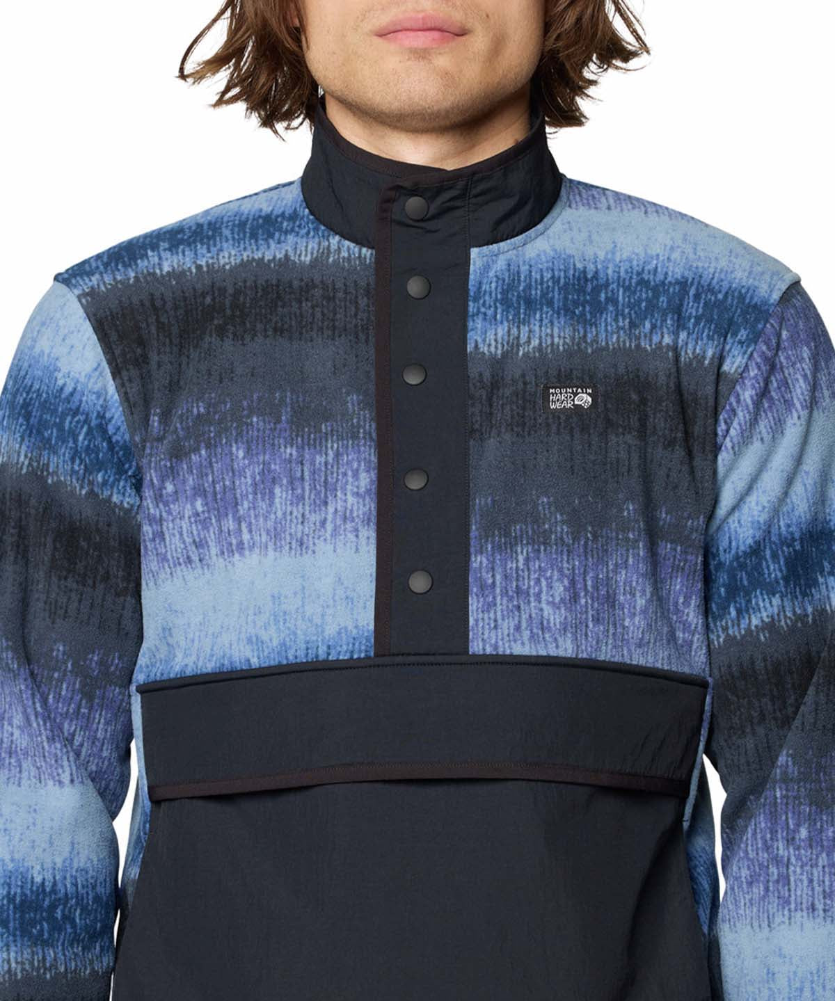 Polar Hombre Microchill Half Snap Azul Mountain Hardwear