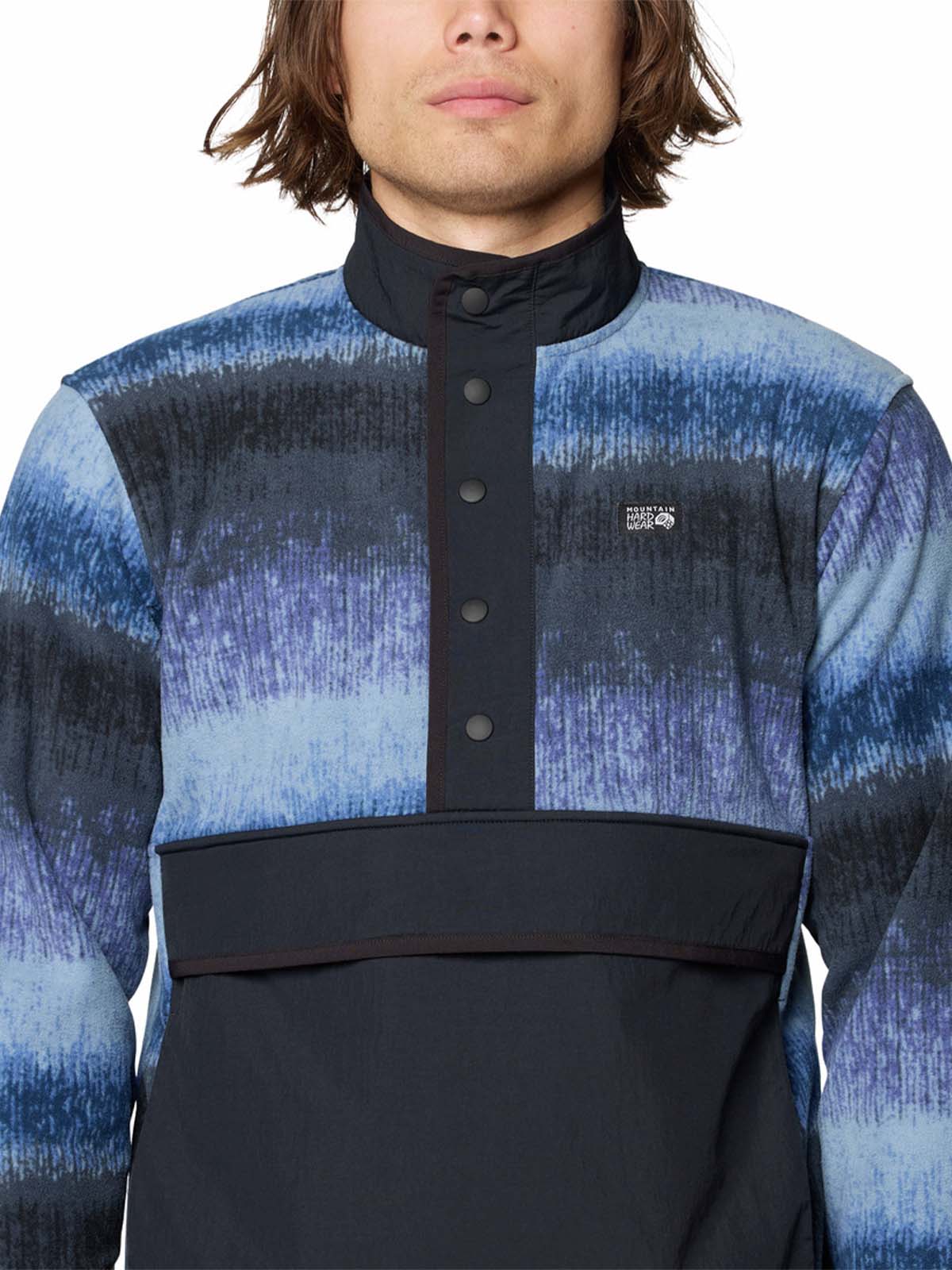 Polar Hombre Microchill Half Snap Azul Mountain Hardwear