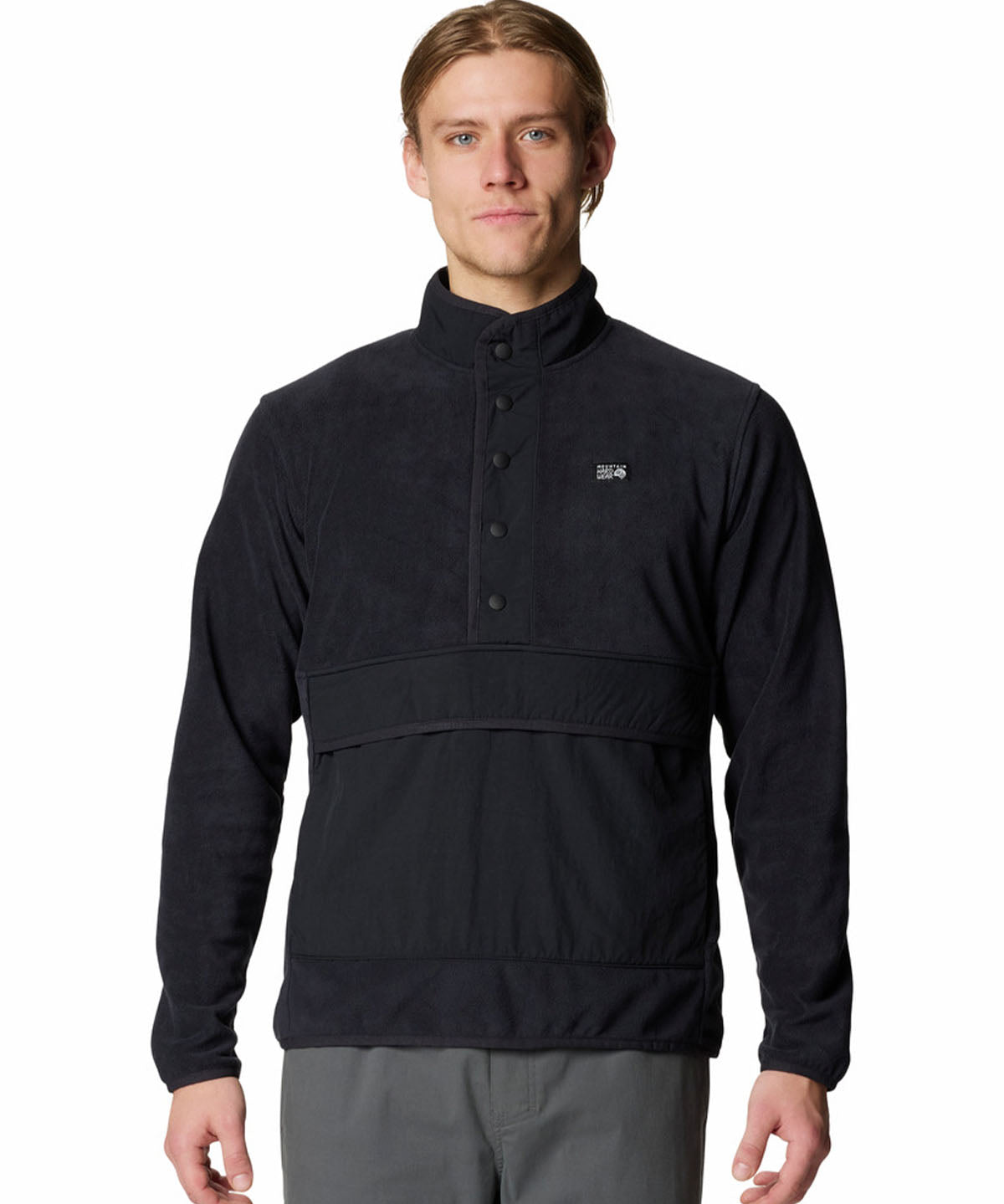 Polar Hombre Microchill Half Snap Negro Mountain Hardwear