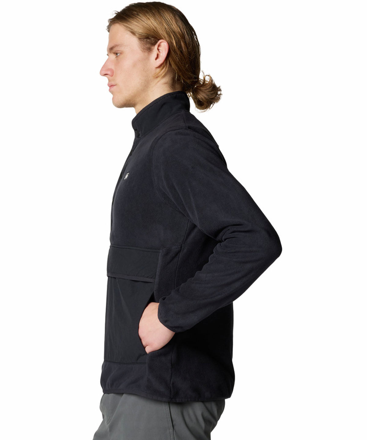 Polar Hombre Microchill Half Snap Negro Mountain Hardwear