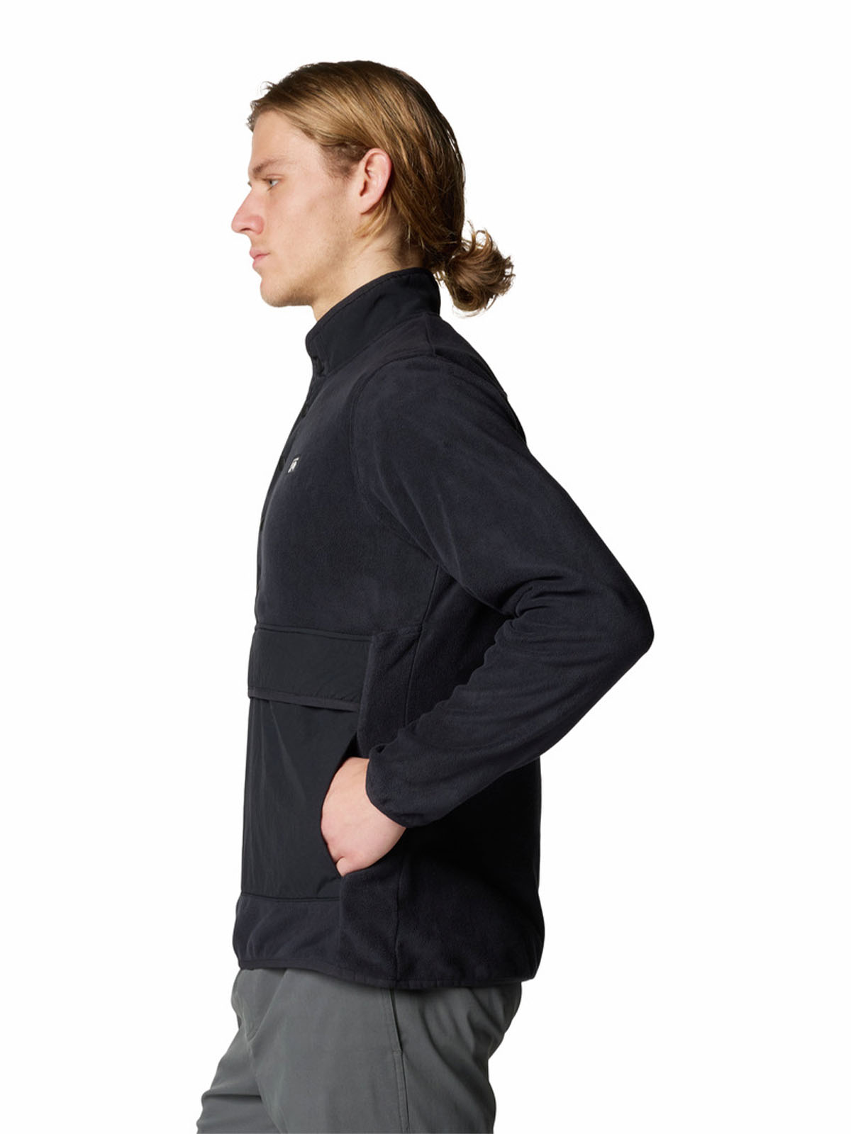 Polar Hombre Microchill Half Snap Negro Mountain Hardwear