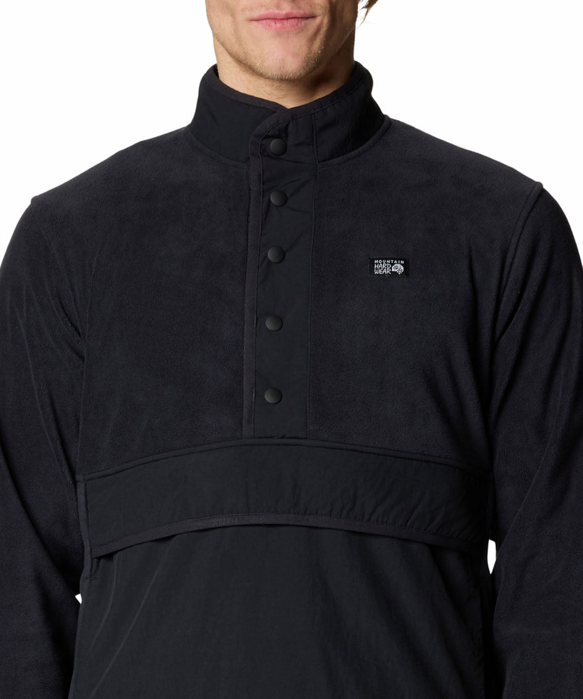 Polar Hombre Microchill Half Snap Negro Mountain Hardwear
