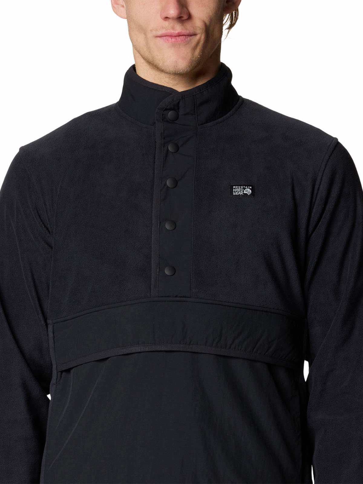 Polar Hombre Microchill Half Snap Negro Mountain Hardwear