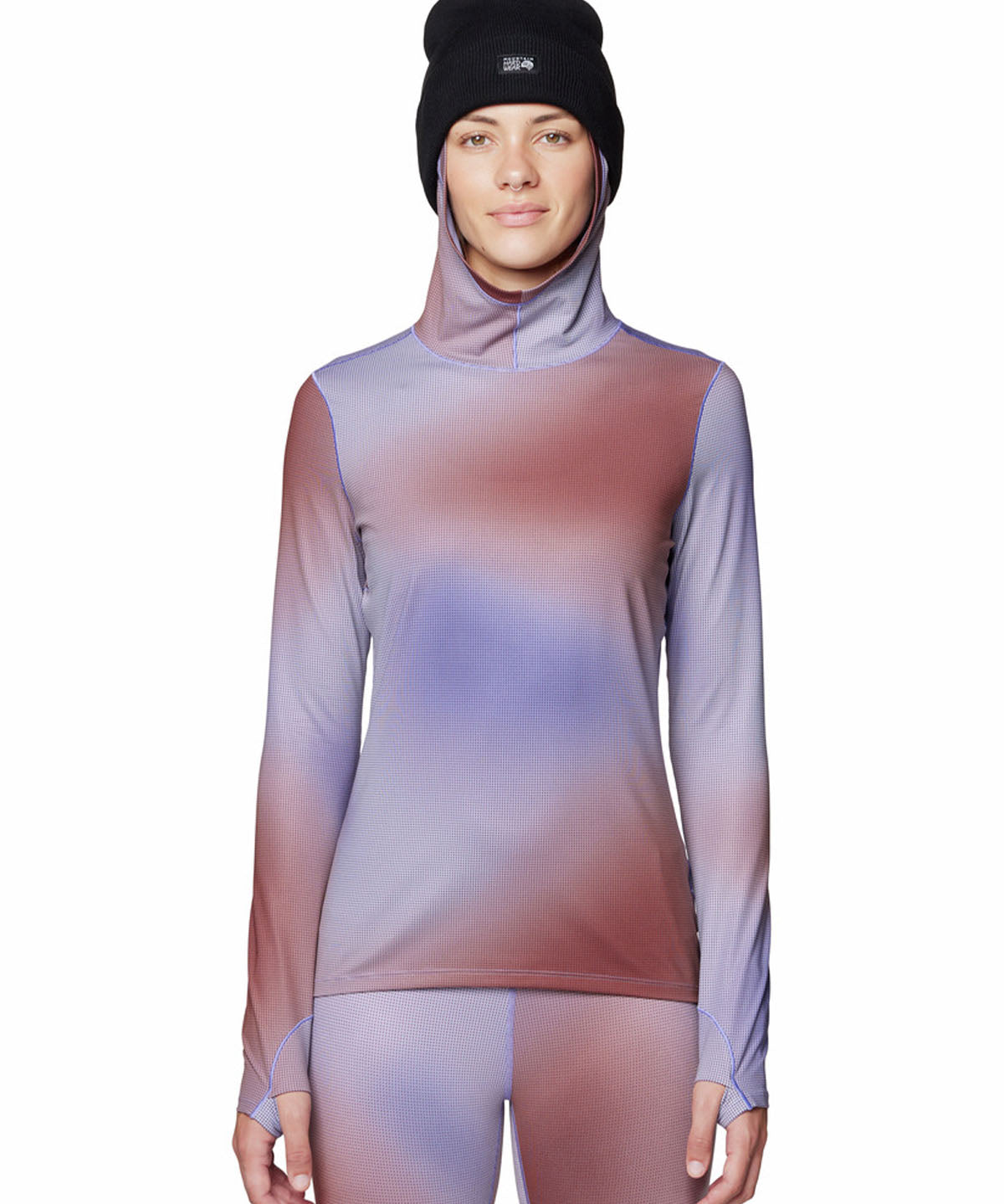 Polera Manga Larga Mujer Butter Azul Mountain Hardwear