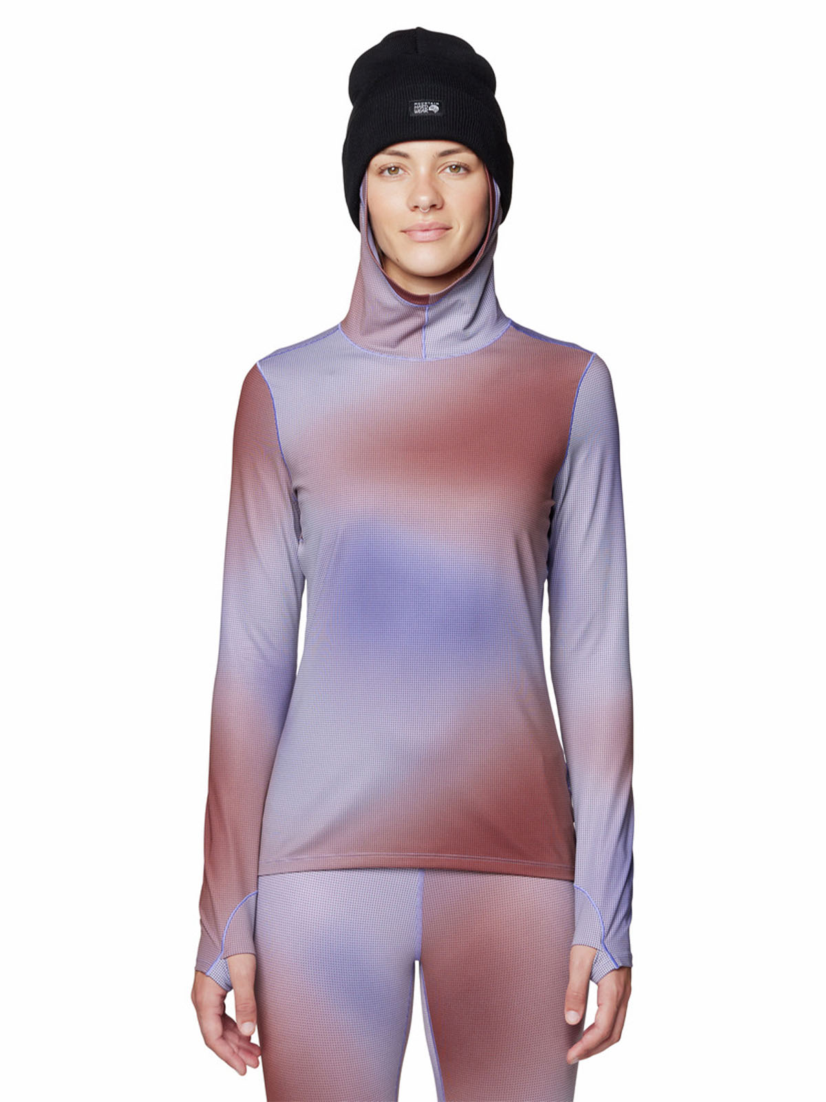Polera Manga Larga Mujer Butter Azul Mountain Hardwear