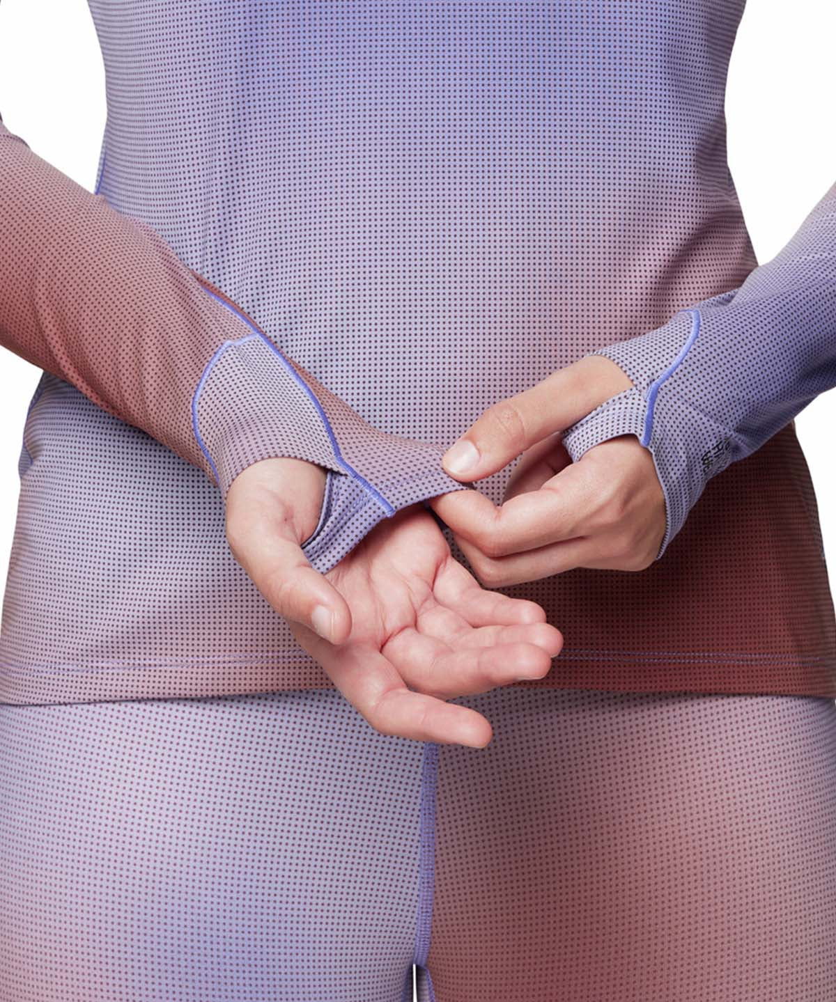 Polera Manga Larga Mujer Butter Azul Mountain Hardwear