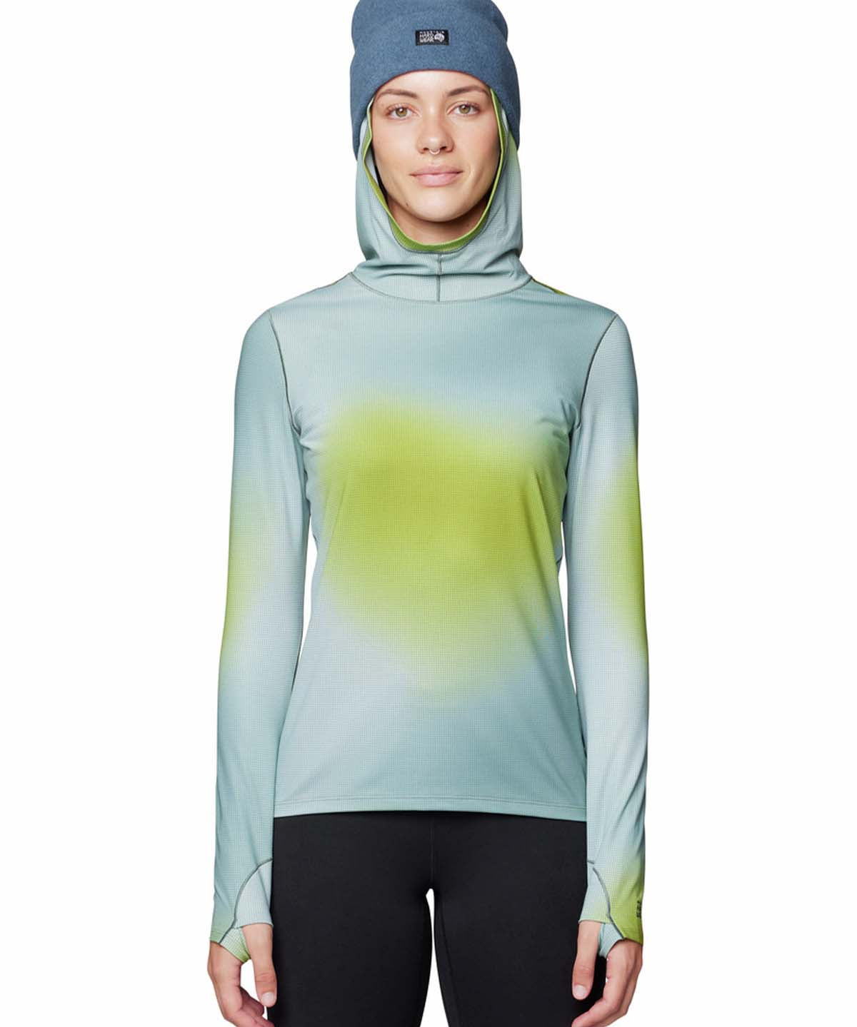Polera Manga Larga Mujer Butter Azul Mountain Hardwear