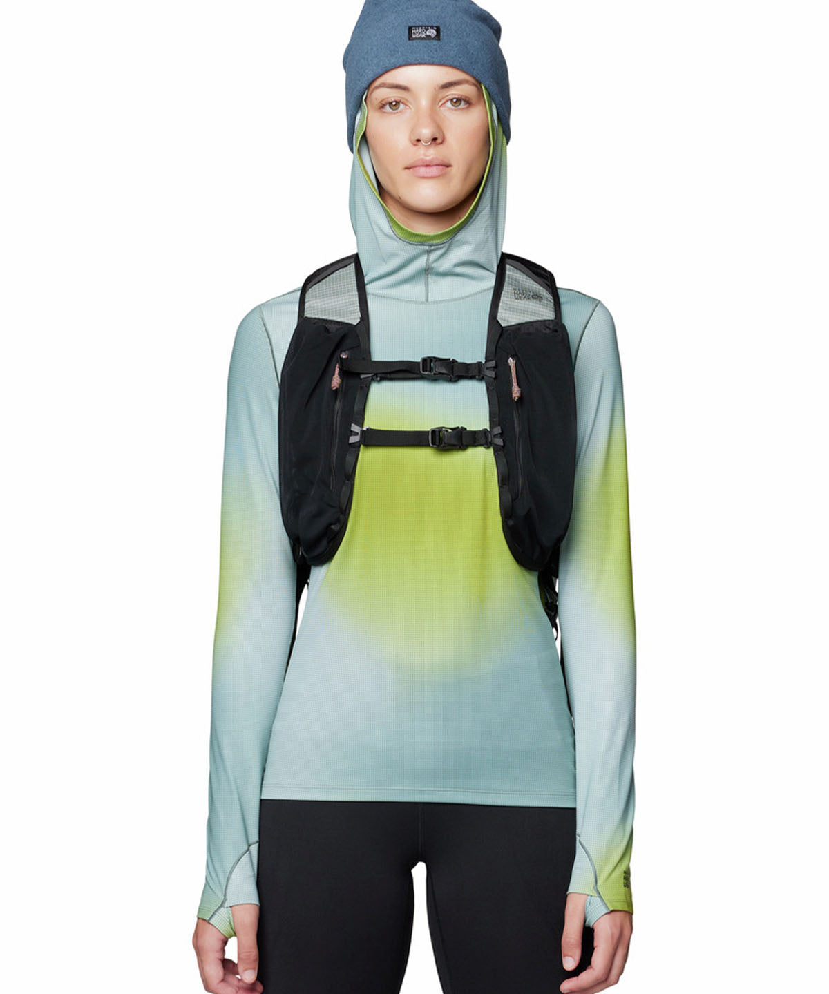 Polera Manga Larga Mujer Butter Azul Mountain Hardwear