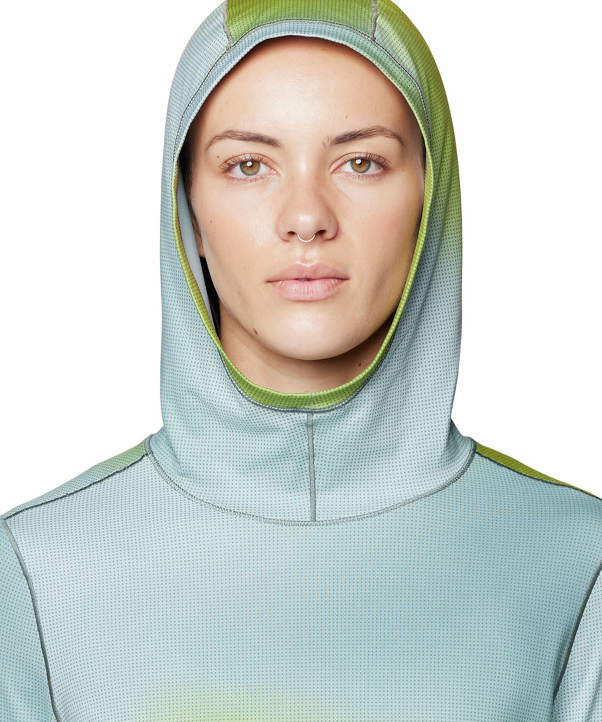 Polera Manga Larga Mujer Butter Azul Mountain Hardwear