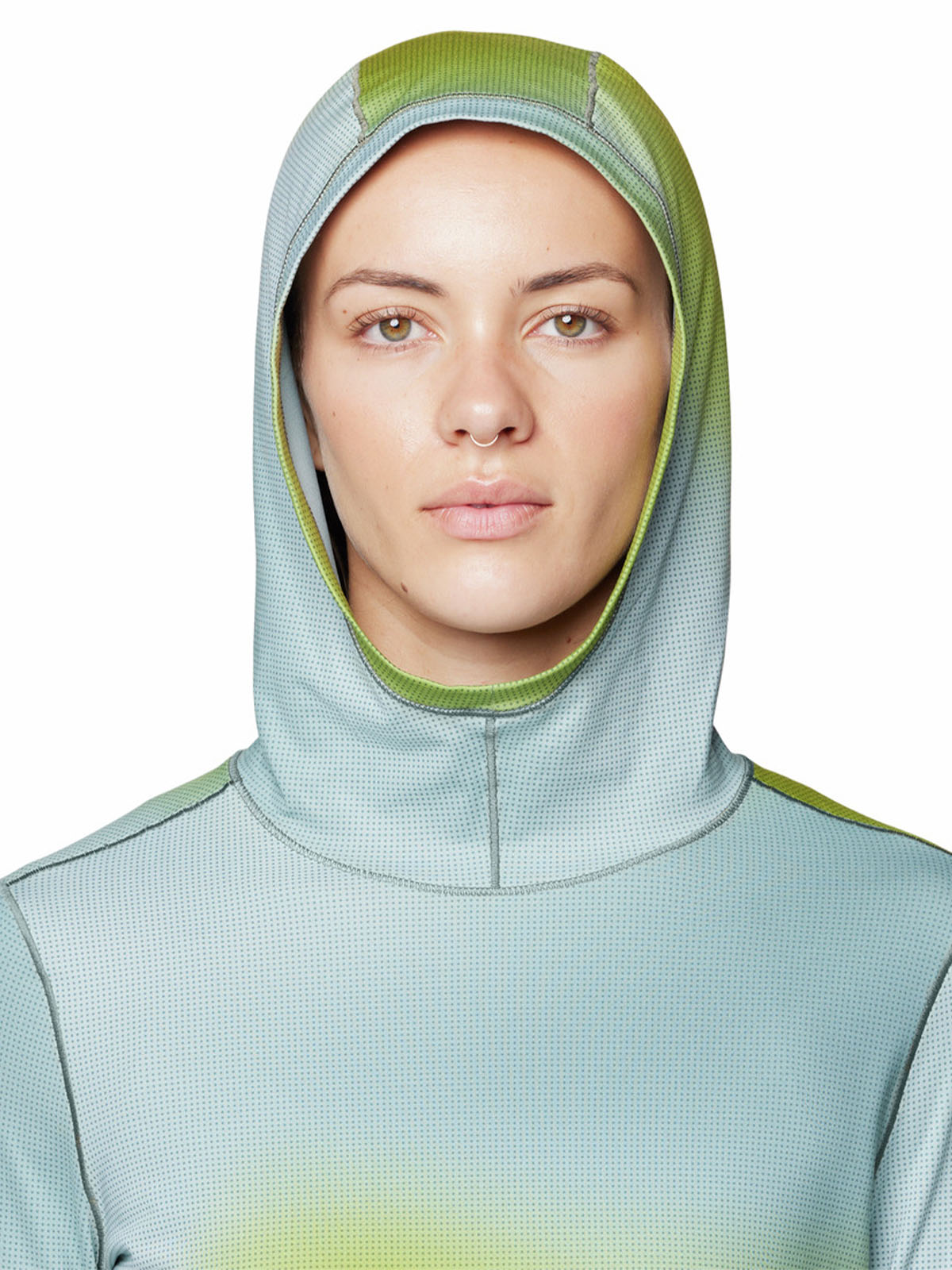 Polera Manga Larga Mujer Butter Azul Mountain Hardwear