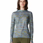 Polera Manga Larga Mujer Butter Up Azul Mountain Hardwear