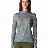 Polera Manga Larga Mujer Butter Up Azul Mountain Hardwear