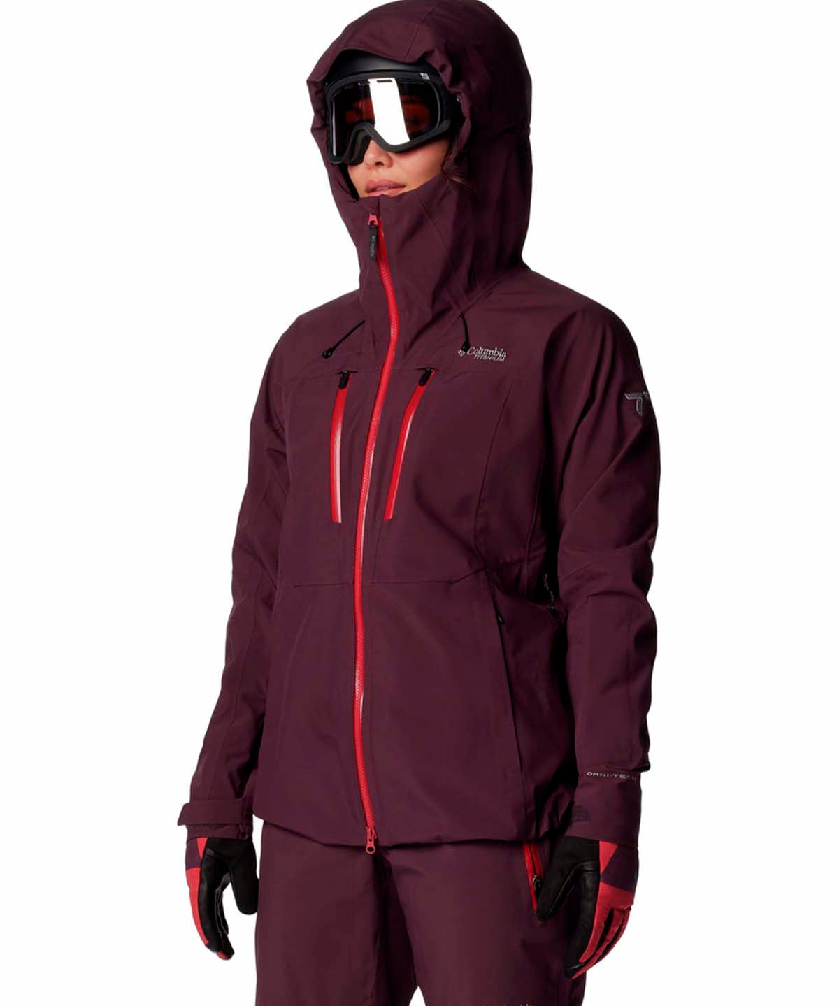 Cortaviento Mujer Platinum Peak II 3L Ski Morado Columbia