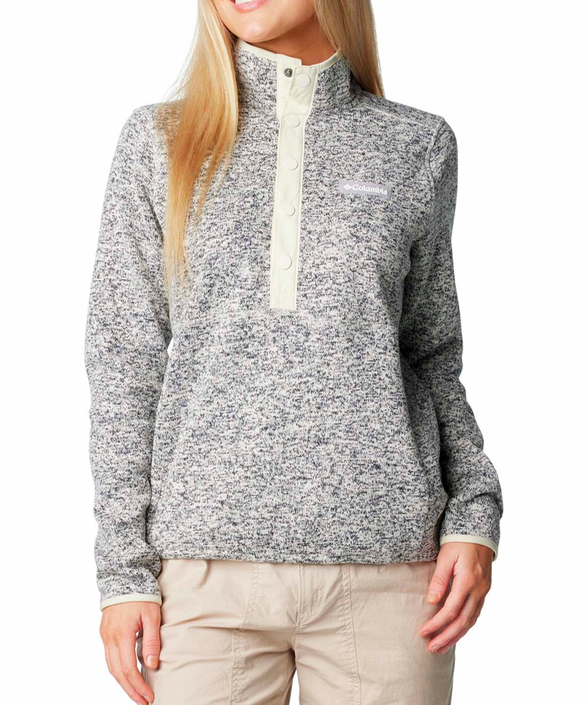 Polar Mujer Sweater Weather Half Snap Gris Columbia