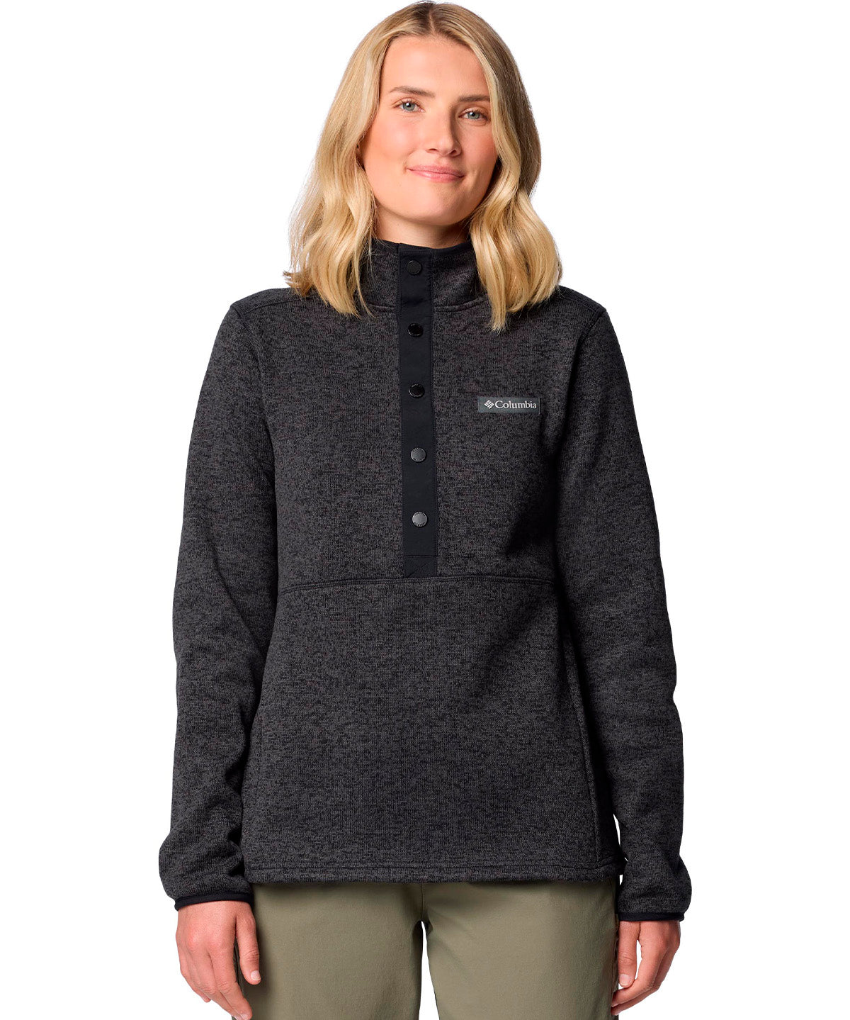 Polar Mujer Sweater Weather Half Snap Negro Columbia