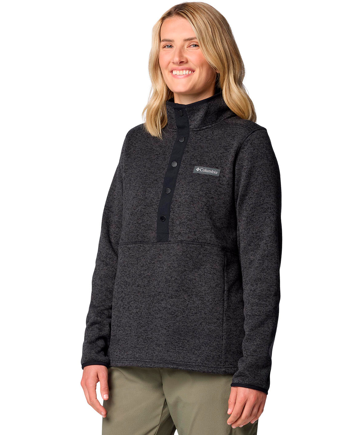 Polar Mujer Sweater Weather Half Snap Negro Columbia