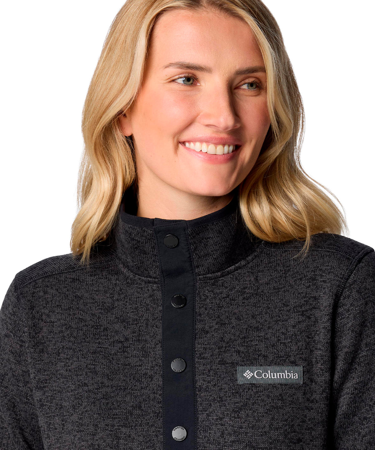 Polar Mujer Sweater Weather Half Snap Negro Columbia