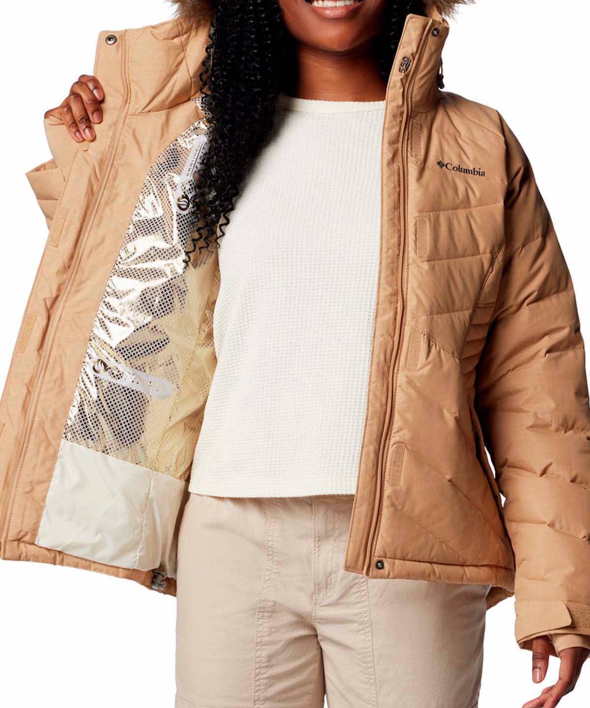 Parka Mujer Lay Down IV Beige Columbia