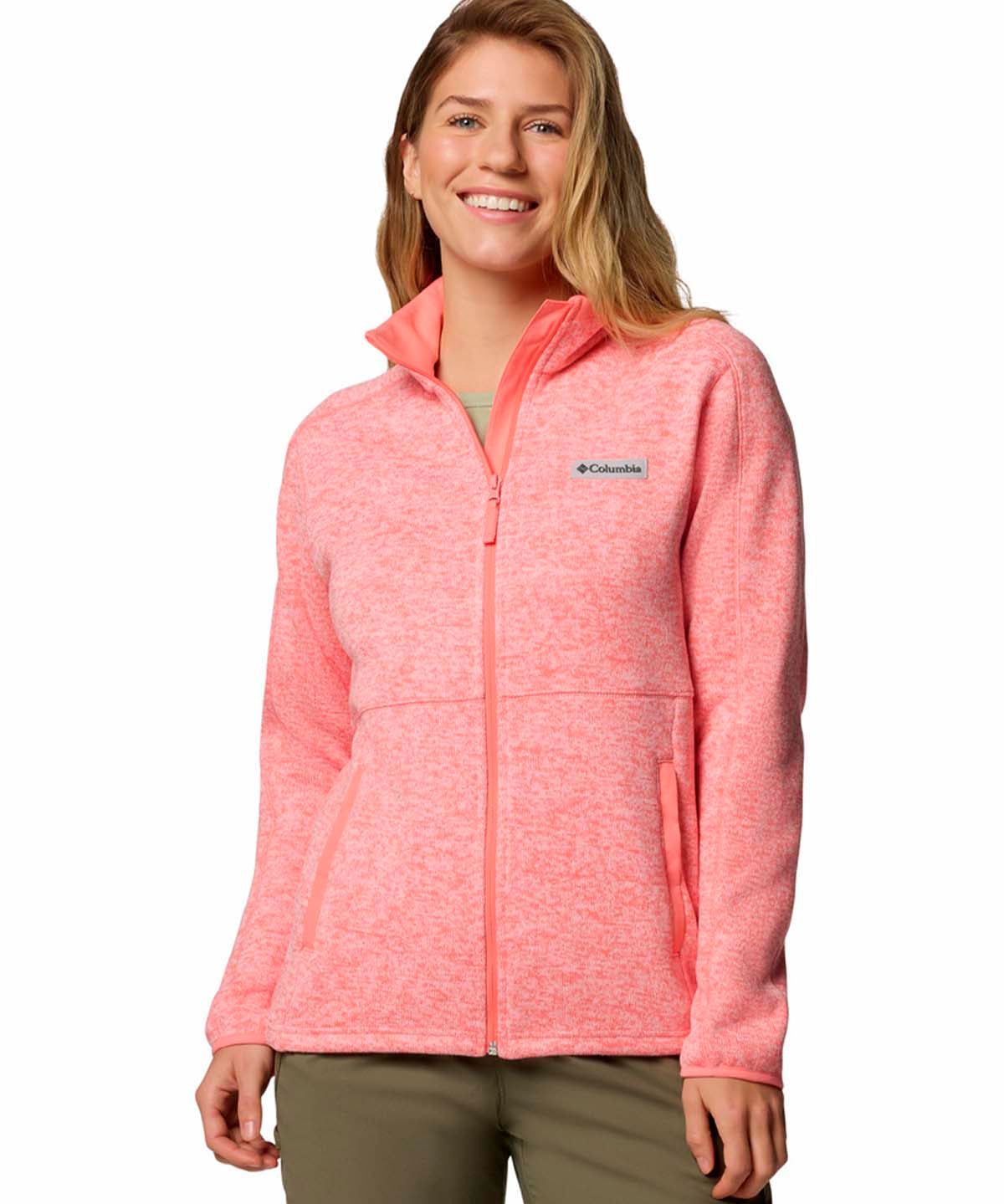 Polar Mujer Sweater Weather Full Zip Rosado Columbia